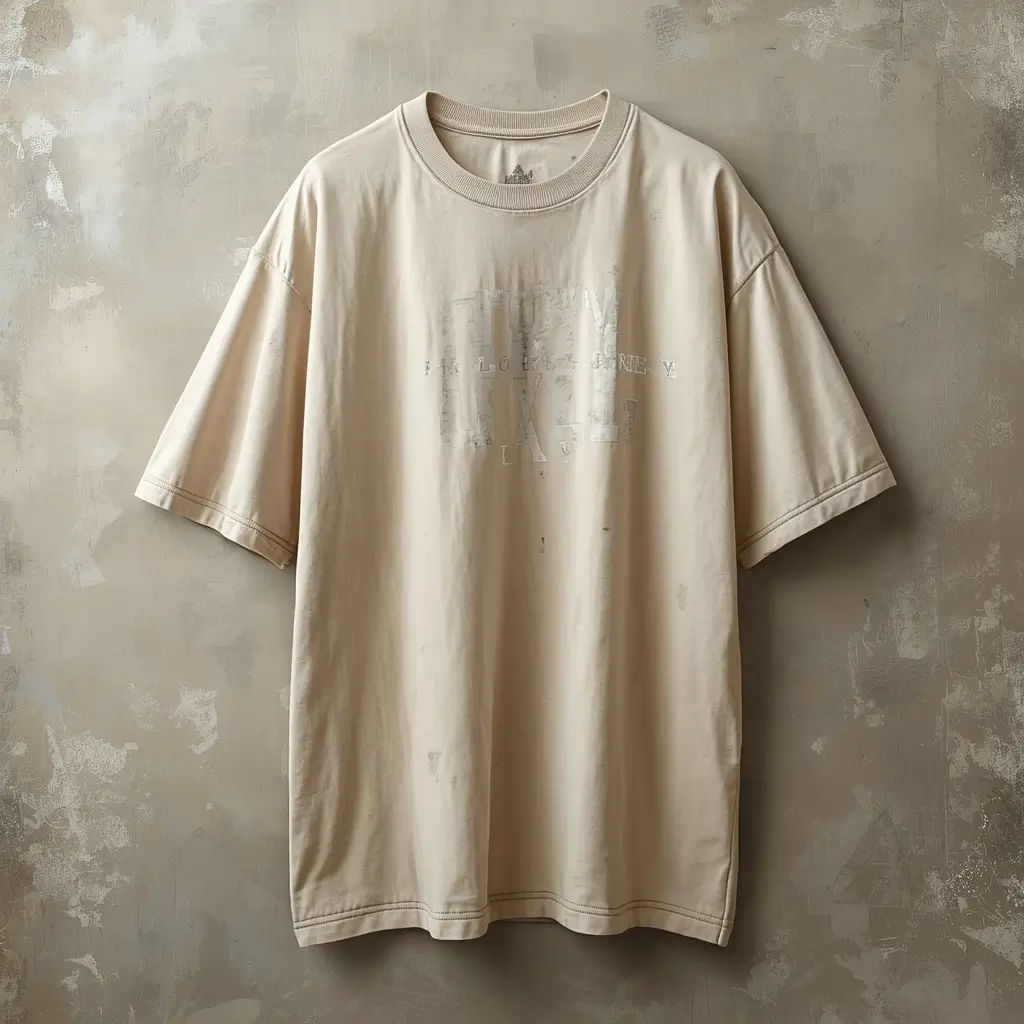 Acid-wash T-shirt