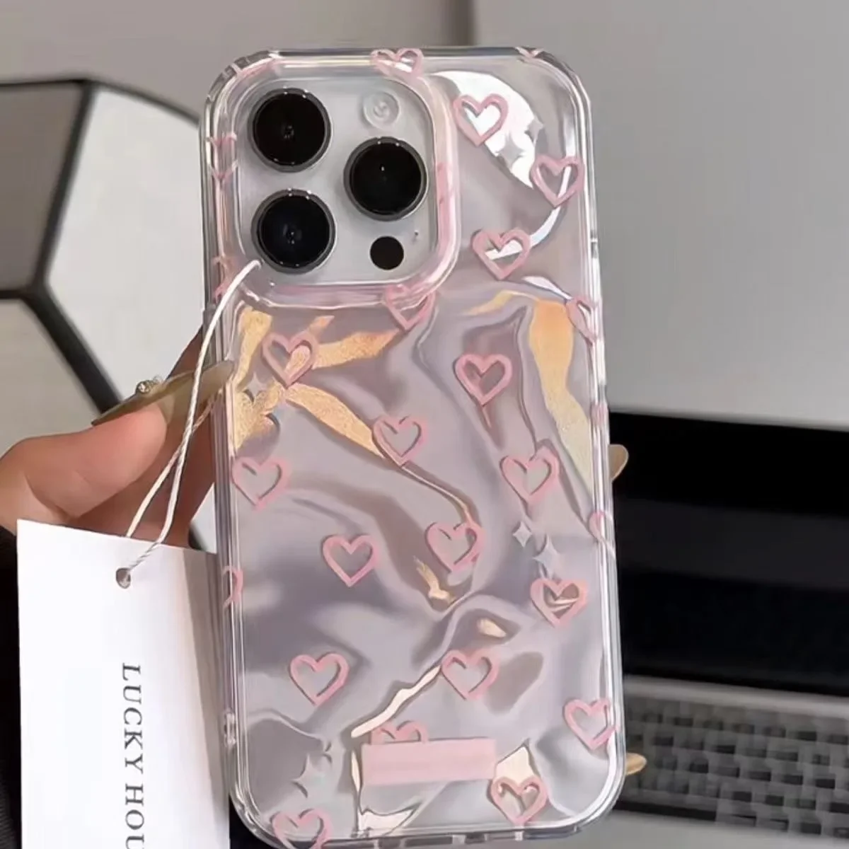 Japan and South Korea Water Ripple Love phone case